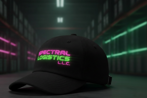 Neon Side Hat with Spectral Logistics Logo